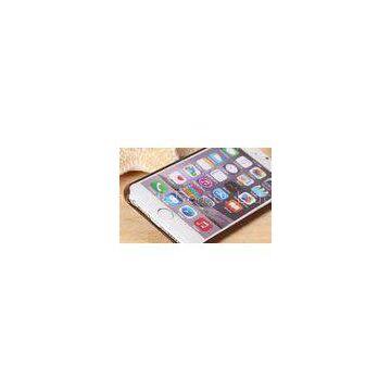 Brown Ultra Slim Iphone Leather Case With Card Holders , IPhone 6 Protective Cover