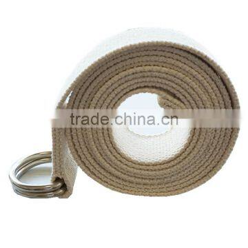 Adjustable cotton yoga strap