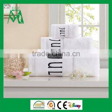 China supplier Turkish cotton white hotel towel set bulk