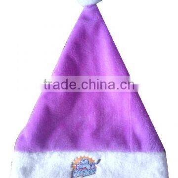 Cheap Plush Christmas Purple Hat