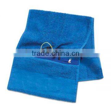 china supplier of microfiber gym towel with zip pocket