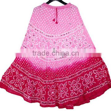 rajasthani designer skirt , jodhpuri bandhej skirt