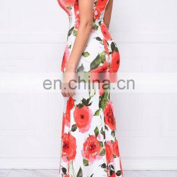 Europe And America Printing Sexy Cocktail Dress