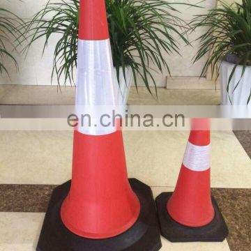 PE,EVA,PVC reflective traffic cone + detachable flexible cone bar