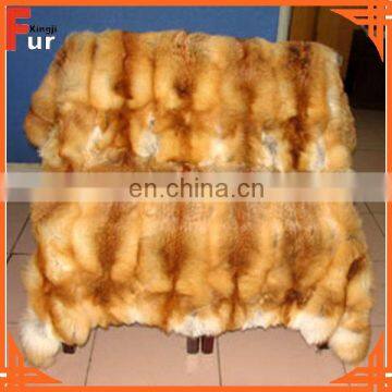 Real Fur Red Fox Fur Blanket