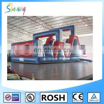 SUNWAY Colourful Inflatable Obstacle Course, Inflatable Wipeout, Inflatable sport game for sale