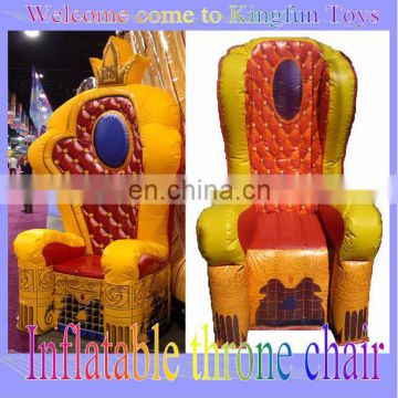 Party inflatable throne king chair for kids