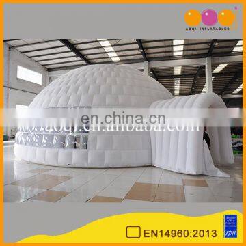 movable white circular large inflatable trade show tent for sale