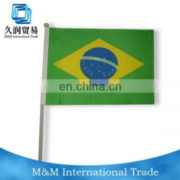 UAE South Africa Brazil National promotional bandera mano waving flag with ploe