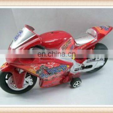 Friction plastic racing car toy mini motorcycle