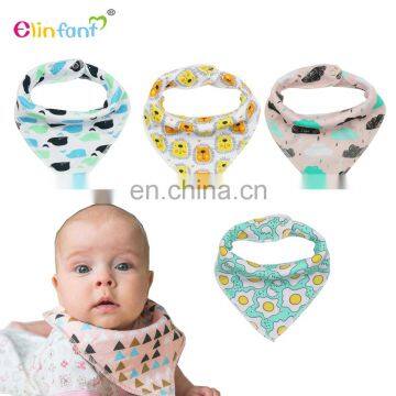 Elinfant 100% cotton baby drool bibs bandana newborn infant