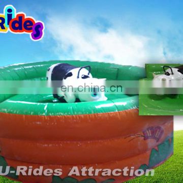 2017 Inflatable Baby Bull Rodeo Rides Play Like Adult Bull Rodeo For Sale