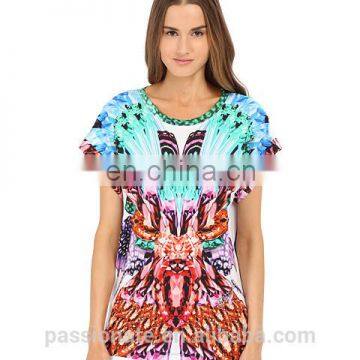 all over sublimation printed t-shirt top quality t-shirt