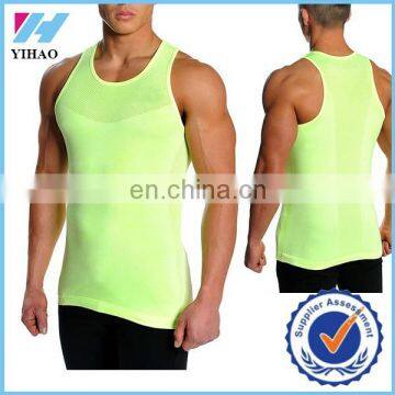 Trade assurance Yihao mens fashion summer sports gym fitness vest stringer Tank Tops