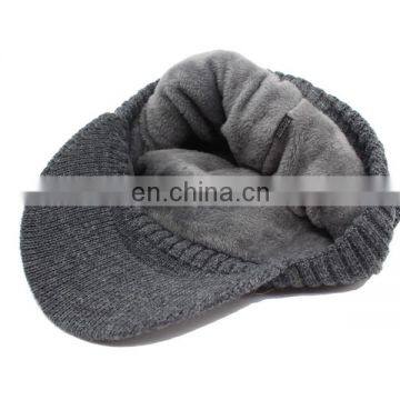 Men Wool Feeling Scarf Caps Balaclava Mask Gorras Bonnet Knitted Hat photo-4