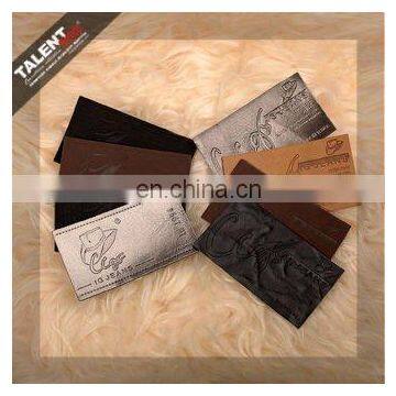 Custom Private Brand Name Logo PU Leather Label for Garment photo-4