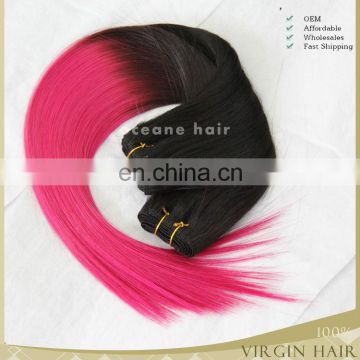 Lowest price high quality factory supplyh hot selling products beautiful style ombre cheap 3 bundles red brazilian hair weave