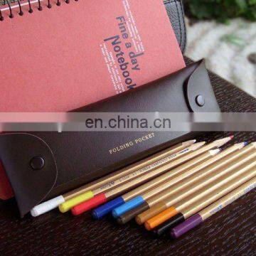 2011 design leather pencil case,pencil bag,school pencil case