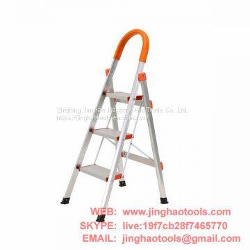 3 Step Aluminum Ladder Folding Platform Stool