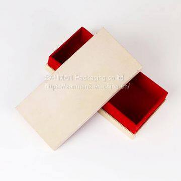 Rigid paper gift box custom retail ccarbon fiber packaging box