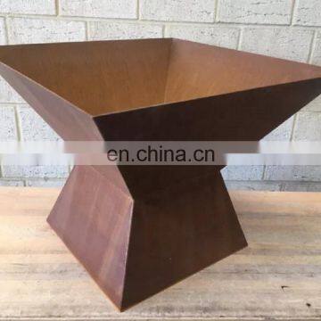 Custom Corten Steel Fire Pits Outdoor Wood Burning Fire Pit