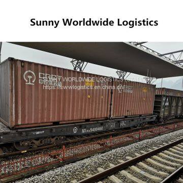 Railway freight from China to Duisburg Germany  40HQ