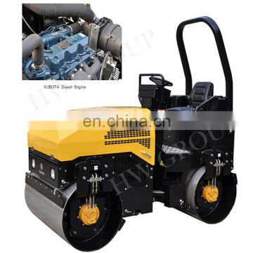 Full hydraulic 2T double drum road roller vibrator