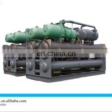 450hp screw water cooling machine chiller for low temperature