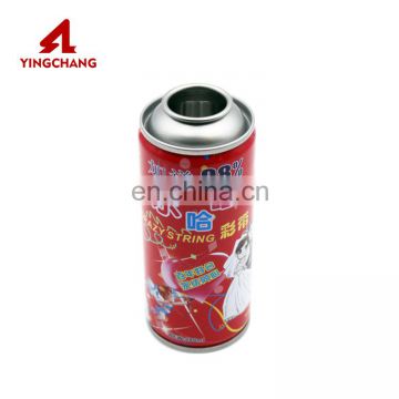 CYMK painting tinplate aerosol can metal spray can for snow spray