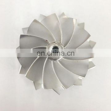 TD05H 52.56/68.01mm 11+0 blades high performance point milling Bullet Head turbo milling/aluminum 2618/billet compressor wheel