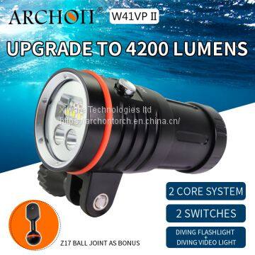 Archon W41VPII Multifunction Diving Video & Spot Light Scuba Diving Flashlight Led Diving Torch 4200 Lumens photo-2