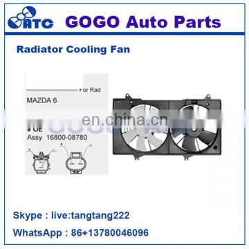 Radiator A/C Cooling Fan for MAZDA 6 OEM 16800-08780