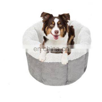 Soft Plush Dog Bed Luxury Round Rest Couch Warm Pet Sleeping Bed