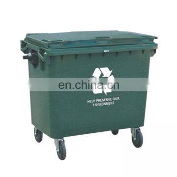 660L dustbin plastic sale price garbage containers plastic waste bin with wheels