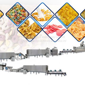 Breakfast Cereal Corn Flakes Making Production Line