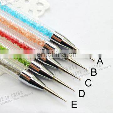 Colorful Rhinestone Decoration Steel Dotting Tools Pen photo-2
