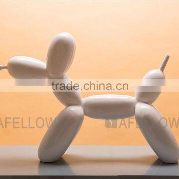 Electroplate Fiber Glass Lifelike Mini Pet Ballon Dog Mannequin photo-3
