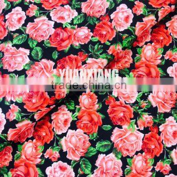 floral fabric in custom design print fabric for bed inT90/C10