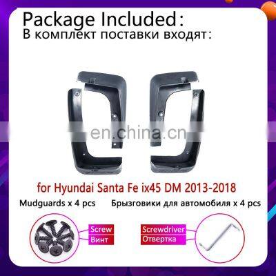 for Hyundai Santa Fe Ix45 DM 2013 2014 2015 2016 2017 2018 Mudguards Mudflaps Fender Guards Splash Mud Flap Cladding Accessories