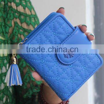 Multicolor Pink Blue Blck Fashional de Ultimos Moda ID Card Bank Card Holder Wallet Cartera Para Dama photo-5