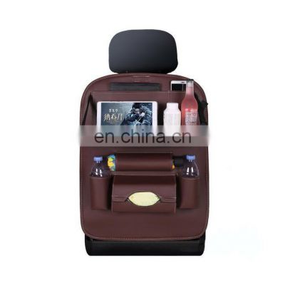 Large Capacity Auto Car Seat Back Organizer Seat Car Back Organizer Kids Bag Storage Travel Pu