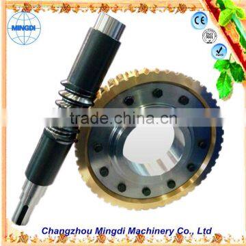 Pinion Brass stepper motor Worm Gear Alloy Wheel Screw Shaft For gear hobbing machine