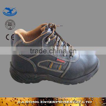 Cheap price steel toe Cow split leather black steel unisex Safety Shoes SS066