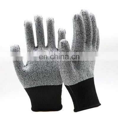 Knitted anti cut resistant anticut gloves knitted anti-cut glove custom level 5 women