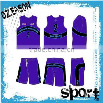 2016 Cheap Custom Basketball Jersey,Wholesale Youth Sublimation Reversible Basketball Uniforms