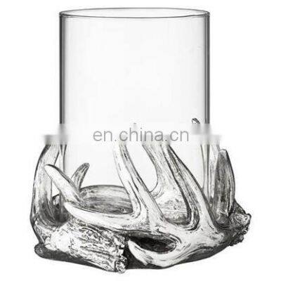 cylinder glass hurricane candle holder