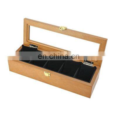 European Style Household Simple Retro Skylight Watch Display Wood Storage Box photo-4