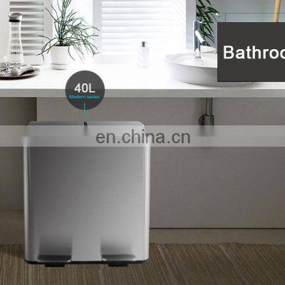 Оптовая продажа бытовой 40-литровой кухонной корзины для переработки отходов, предназначенной для внутреннего использования, для переработки пищевых отходов, мусорного ведра, контейнера для отходов photo-2