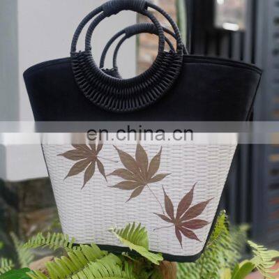 High Quality Eco Friendly Seagrass Handbag With Rattan Handles Best Price From Vietnam