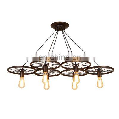 Industrial Style Iron LED Pendant Light Chandelier Ceiling Luminaire retro light french country chandeliers & pendant lights